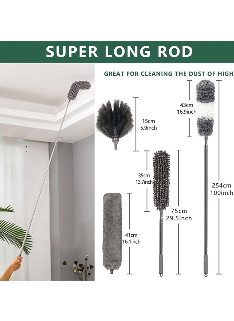 Generic - Feather Duster with Extendable Pole, Removable and Washable Dusters for Cleaning Home with Ostrich Feathers Duster - Image 1