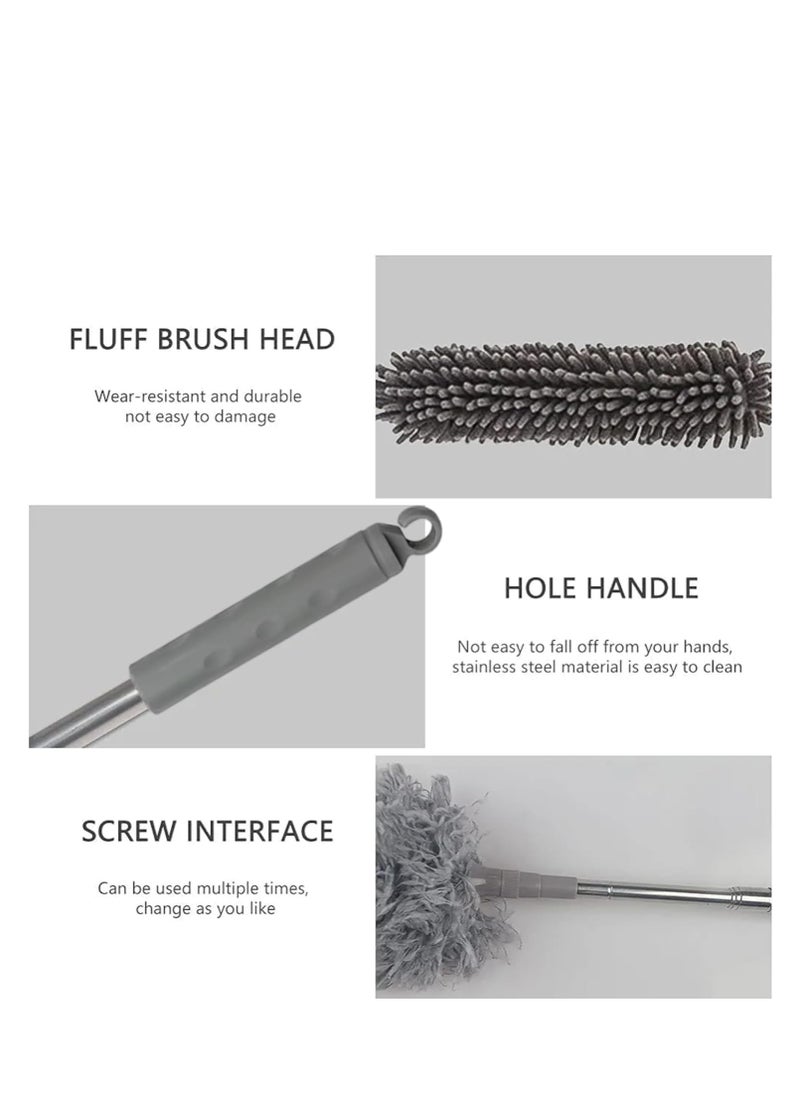 Generic - Feather Duster with Extendable Pole, Removable and Washable Dusters for Cleaning Home with Ostrich Feathers Duster - Image 1