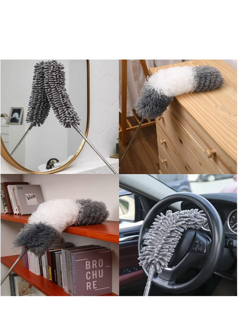 Generic - Feather Duster with Extendable Pole, Removable and Washable Dusters for Cleaning Home with Ostrich Feathers Duster - Image 1