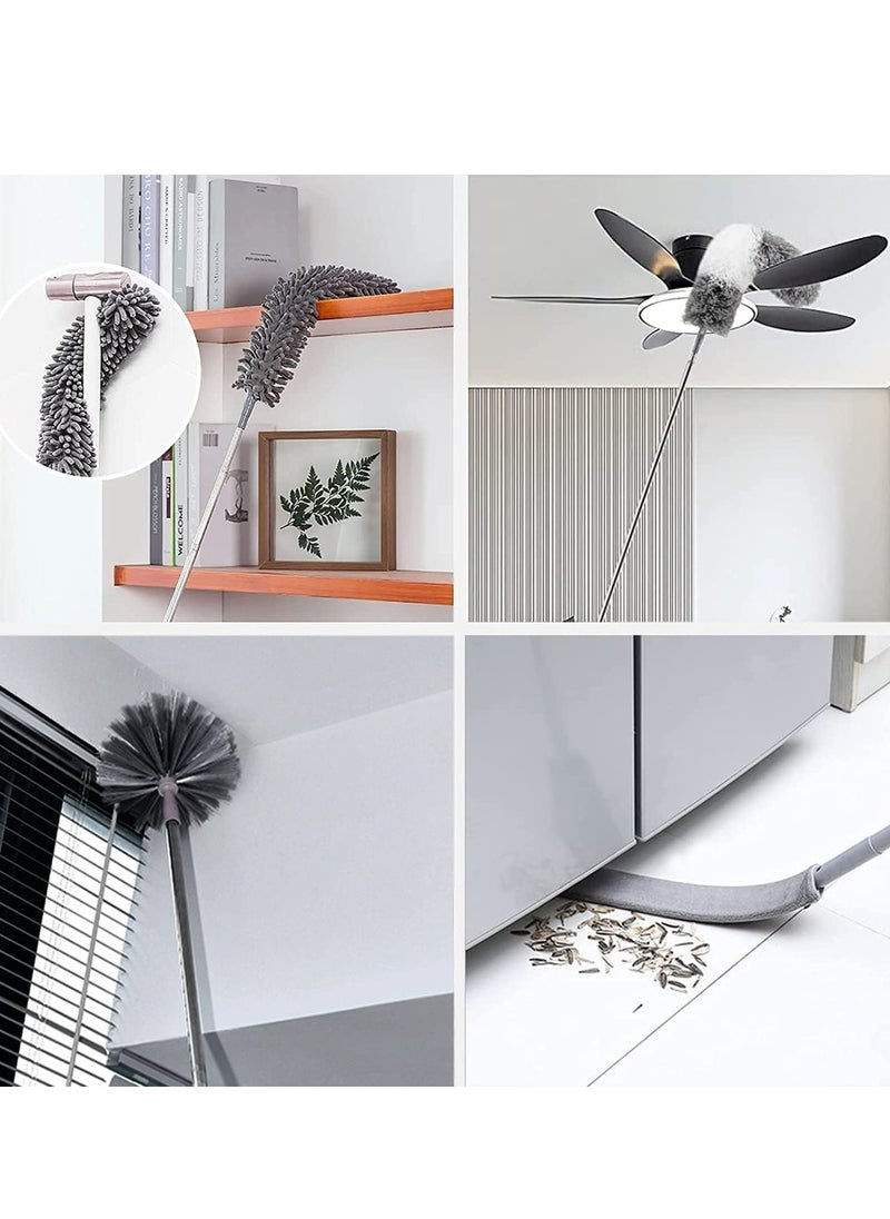 Generic - Feather Duster with Extendable Pole, Removable and Washable Dusters for Cleaning Home with Ostrich Feathers Duster - Image 1