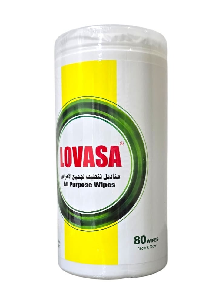lovasa All Purpose Wipes 80 wipes - Image 2