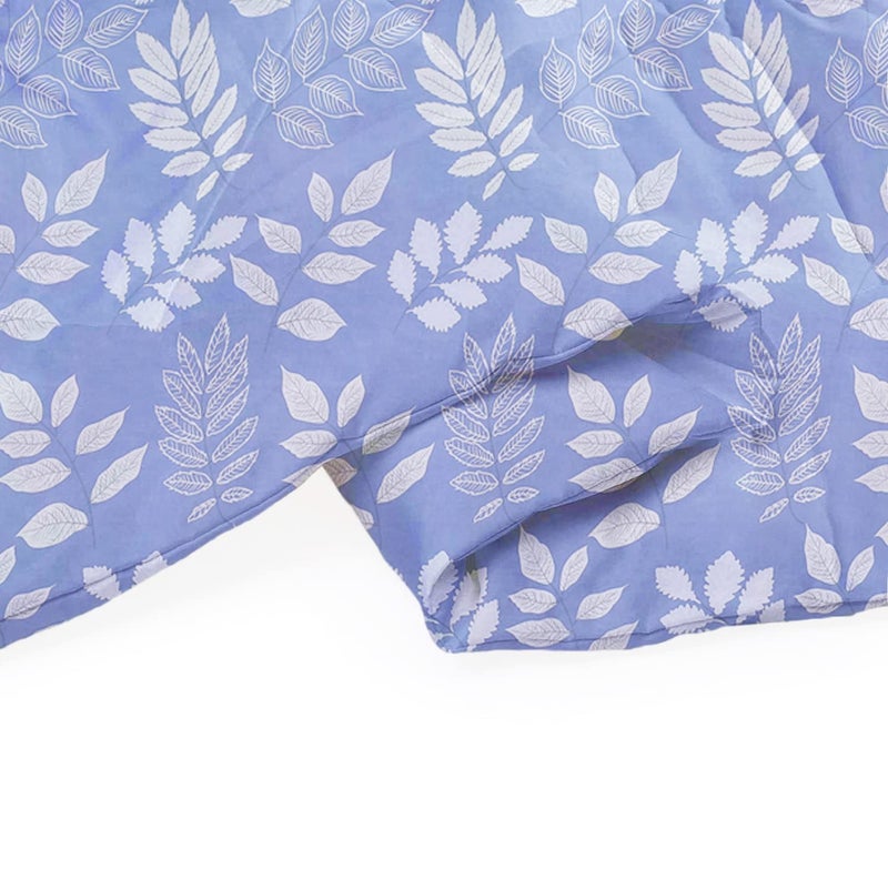 VAS COLLECTIONS® All Weather Microfiber Comforter/Duvet/AC Quilt/Blanket - Reversible with Siliconised Filling - 200 GSM |Double - 220x240 cms (Blue & Cream) - Image 5