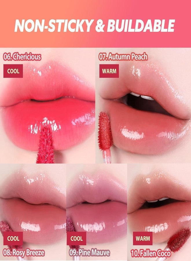 MILKTOUCH Jelly Lip Glow Tint - Hydrating Lip Gloss with Long-Lasting Moisture, Lip Stain, Lightweight, Radiant Shine, Perfect for Daily Use | Stocking Stuffers for Women (03 Cool Time Berry) - Image 3