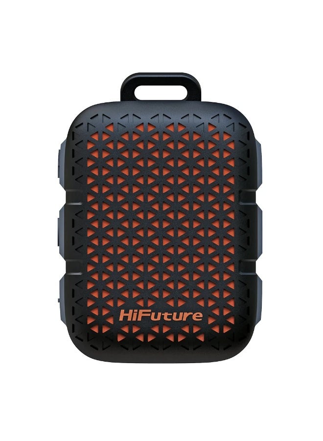 HiFuture Pocket S Mini Portable & Wearable Speaker | 8H Playtime | Magnetic Clip | IPX7 Waterproof | Type-C Charging | 77g Lightweight – Premium Design Black - Image 2