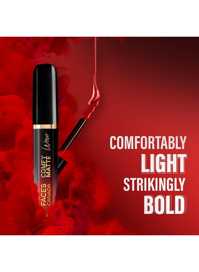 Facescanada - Faces Canada Comfy Matte Wow Liquid Lipstick - Choco Couture 01, 3.8Ml | One Swipe Application | Highly Pigmented | Comfortable Wear | Glides Smoothly | Long Lasting | Transferproof - Image 1