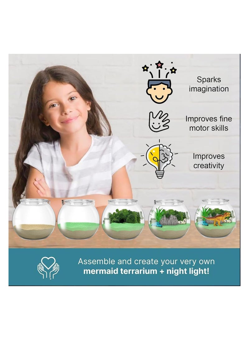 Children's Glowing Eco-Bottle DIY Toy Set (Dinosaur Theme) LED Decorative Bottle, Kids' Craft Kit, Perfect Gift for Boys & Girls (Dinosaur Set) - Image 5