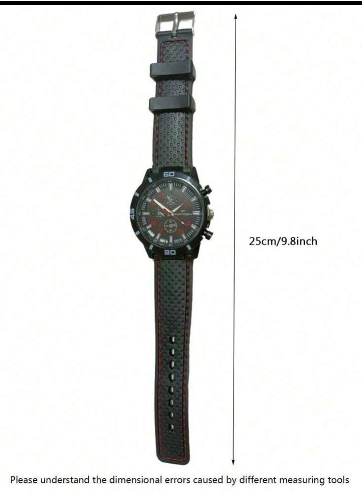 GT Fashion Sports Silicone Stainless Steel Waterproof Quartz Watch for Men and Women  - Image 5
