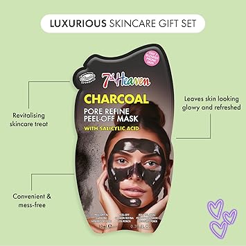 7th Heaven Face Mask Set Contains 7 Masks Clay Mud Peel Off Face Masks Deep Cleansing Face Packs for Women Cruelty Free Pamper Gifts for Women Genuine 7th Heaven Face Masks Skincare - Image 3