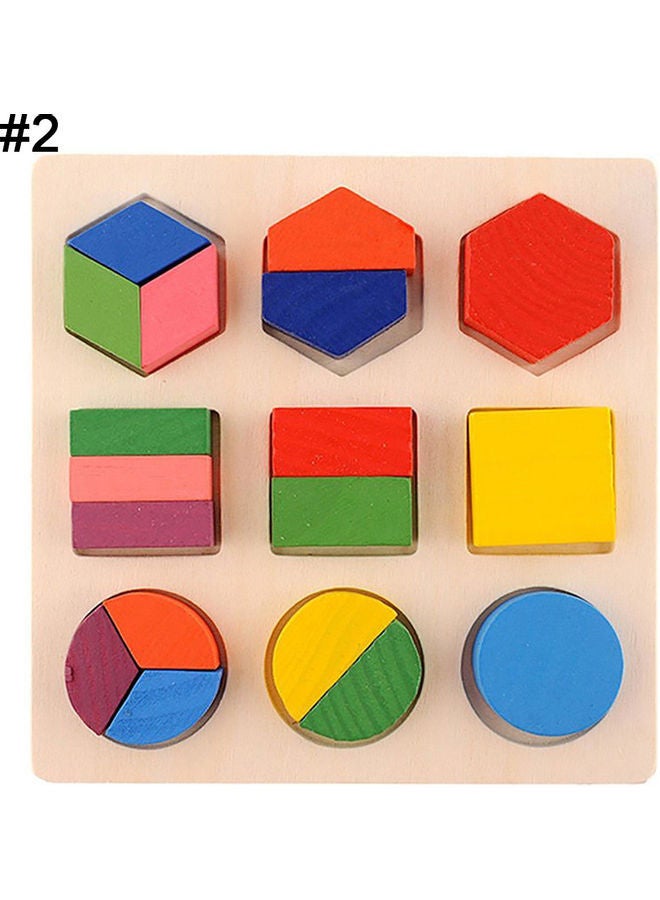 NIBEMINENT Geometry Peg Puzzle 15.85x2.1x15.5cm