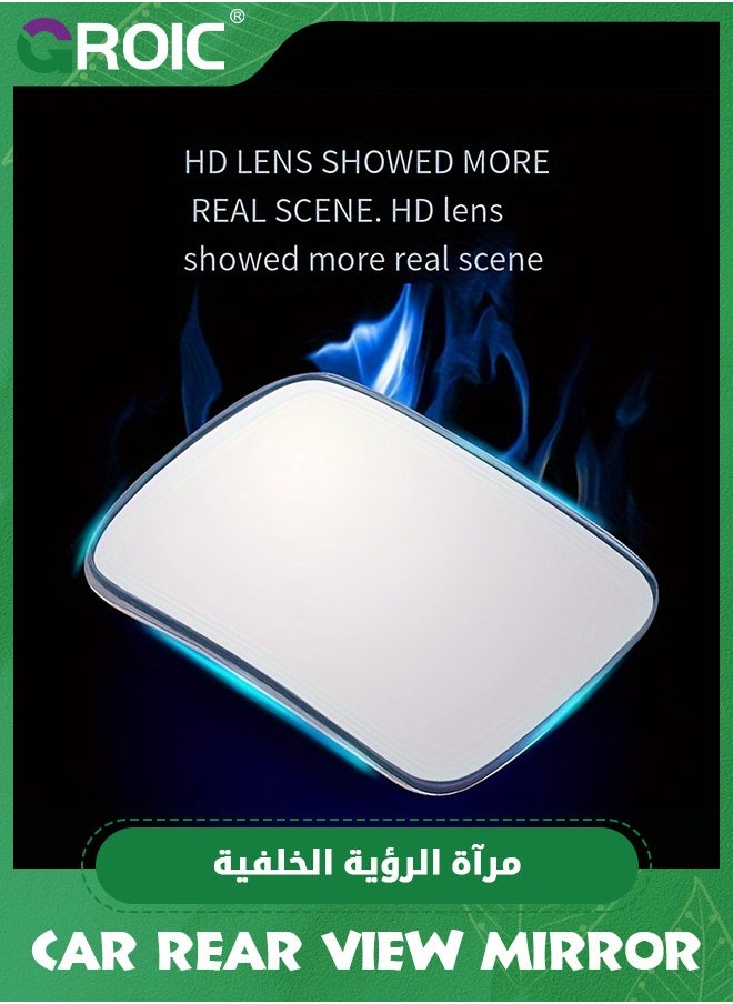 GROIC - مرآة الرؤية الخلفية الجانبية 2pcs لراكب المقعد الخلفي، مرآة زوايا واسعة للرؤية الخلفية مع مقعر للسيارة SUV لفتح باب السيارة، مرآة النقطة العمياء القابلة للتعديل - Image 1