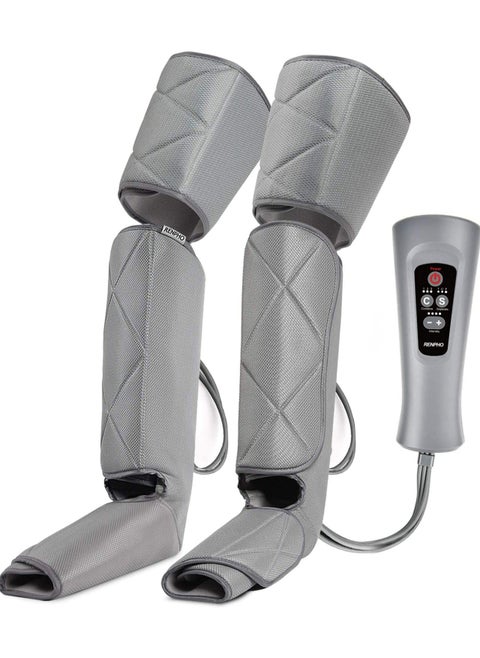 RENPHO Leg Massager for Circulation and Relaxation Calf Feet Thigh Massage Sequential Wraps Device with 6 Modes 4 Intensities Helps to Relax Legs Gifts for Mom Women Father Dad