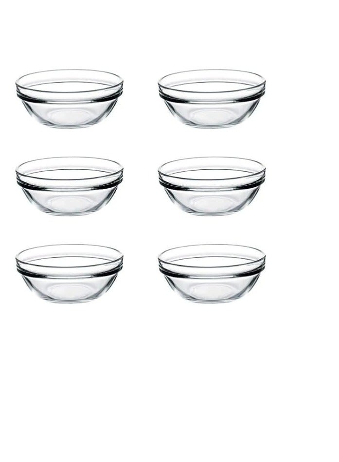 باساباتشي Pasabahce Chef’s Small Bowl Set of 6 bowls -(9cm) -Capacity (130ml)-Turkey Made - Image 1