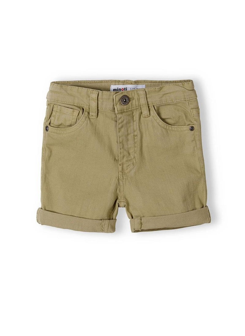 مينوتي شورت تويـل للأولاد المراهقين بحافة مطوية وجيوب - Image 1