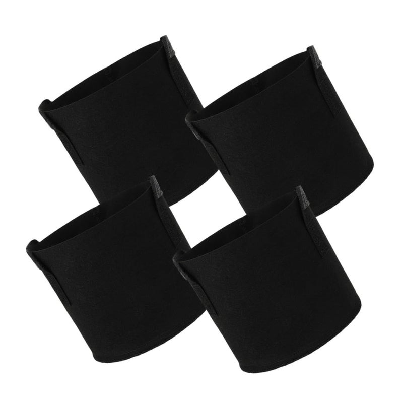 Luxshiny 4 Pack 5 Gallon Black Non Woven Plant Grow Bags For Seedlings Vegetables Fabric Flower Planter Pouches With Thickened Material Suitable For Indoor Outdoor Gardening - Image 2