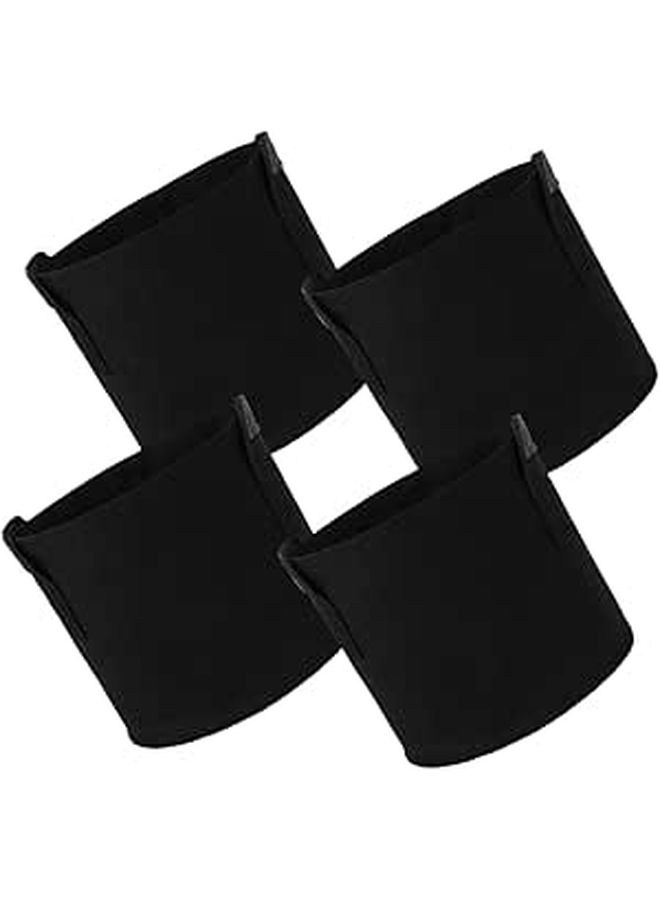 Luxshiny 4 Pack 5 Gallon Black Non Woven Plant Grow Bags For Seedlings Vegetables Fabric Flower Planter Pouches With Thickened Material Suitable For Indoor Outdoor Gardening - Image 1