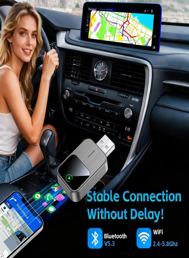 SOSECCE Wireless CarPlay Adapter for iPhone - Wired to Wireless CarPlay,Plug & Play,Fast & Stable Connection,Mini USB & Reset Button,Compatible with Cars 2016+ (iOS Only) - Image 5