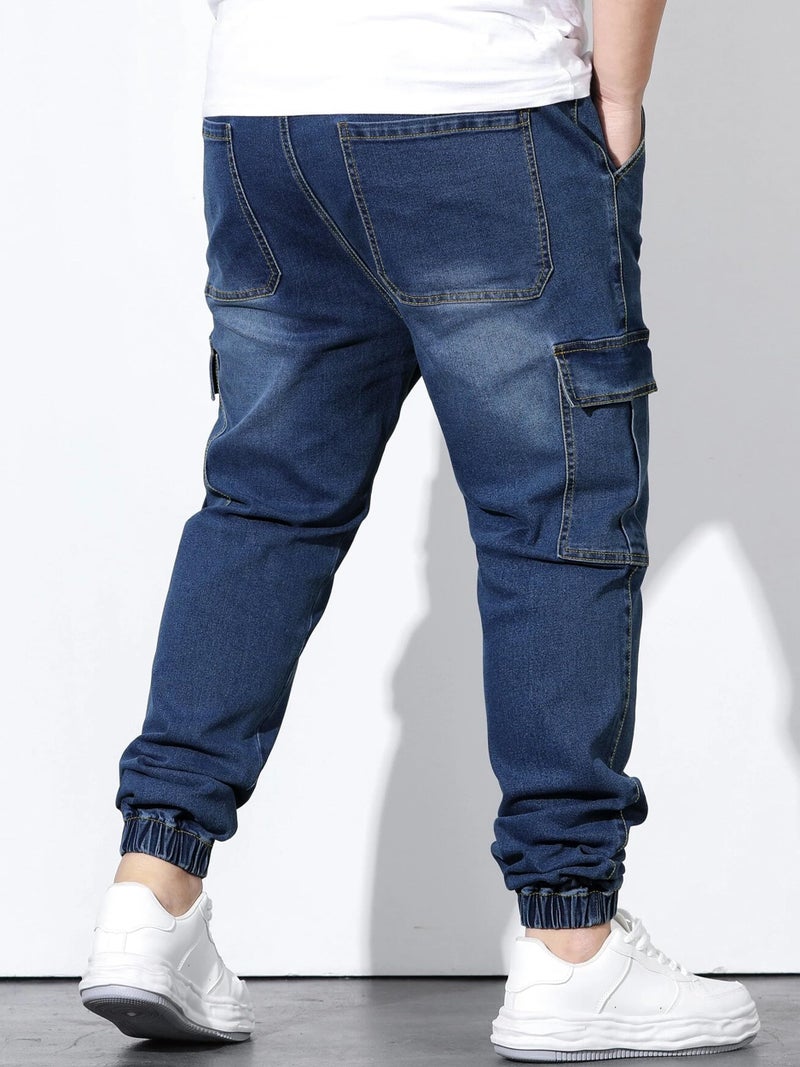 Noble Monk Men’s Denim Cargo Pants - Image 3
