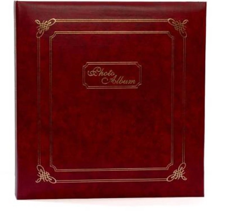 Natraj Assorted Vinyl Leather Cover 200 Pocket (Brown, 5 X 7inch Album) - Image 1
