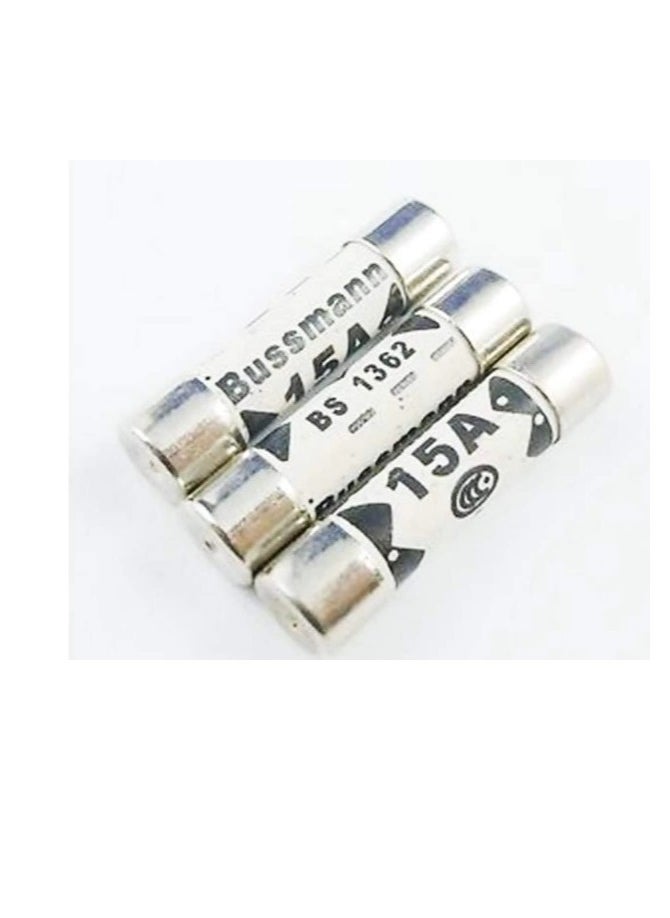Generic BOJACK T15A250V 6x30mm 15A 250V Slow Melt Ceramic Fuses 15 Amp 250 Volt 0.24 x 1.18 Inch Ceramic Tube Time Delay Fuses (Pack of 20) 