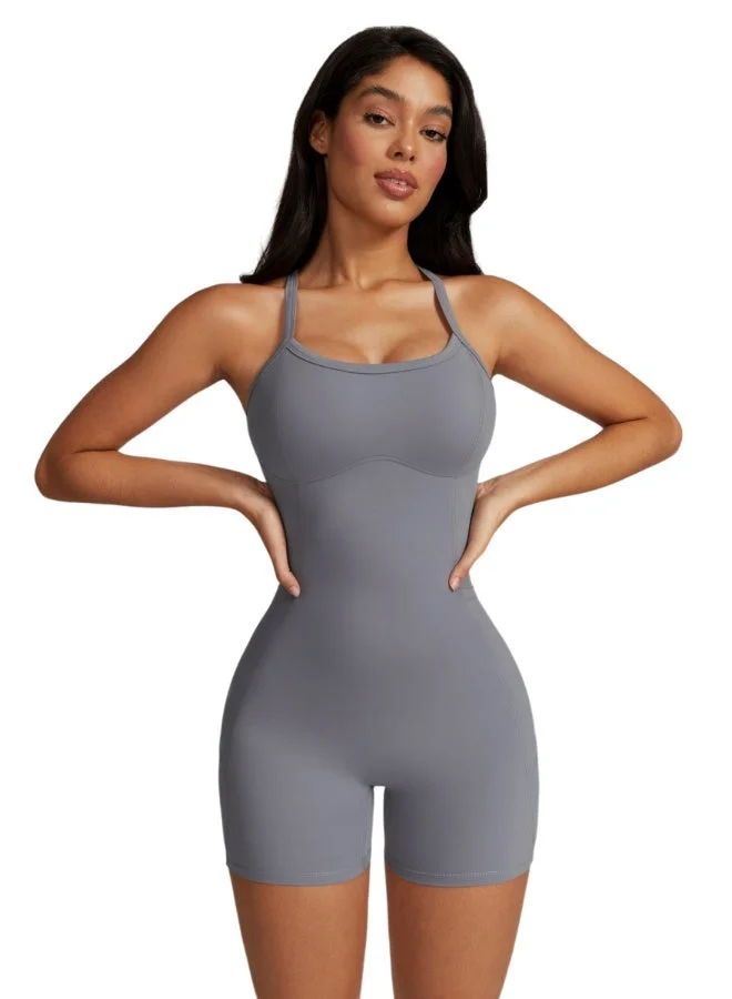 Womens Tank Top Shapewear Bodysuit Tummy Control With Pockets