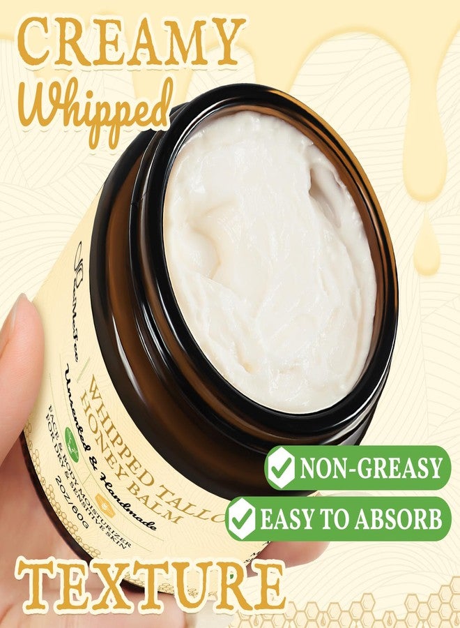 FeeMeFee Beef Tallow for Skin 2oz | Tallow And Manuka Honey Balm | Unscented Tallow Face Moisturizer | Beef Tallow for Face | Organic Grass Fed Beef Tallow Balm | Whipped Beef Tallow Lotion Face Cream - Image 3