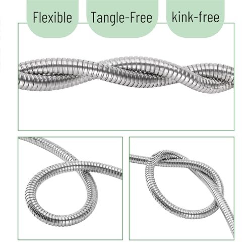 UNCO- Stainless Steel Metal Hose, 6 Feet, No Kink, Short Garden Hose Metal - Image 5