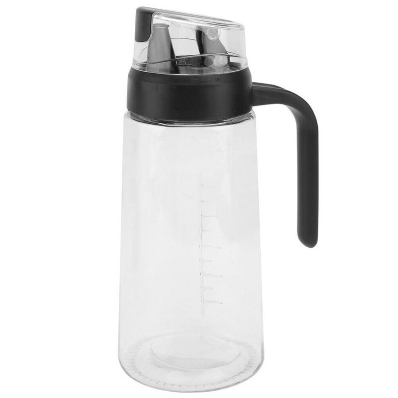 Cazuela Cooking Oil Container Oil Bottle 630 ML Clear Glass Olive Oil Dispenser Cruets Pot Container with Pouring Spout for Kitchen Cooking Multi Color