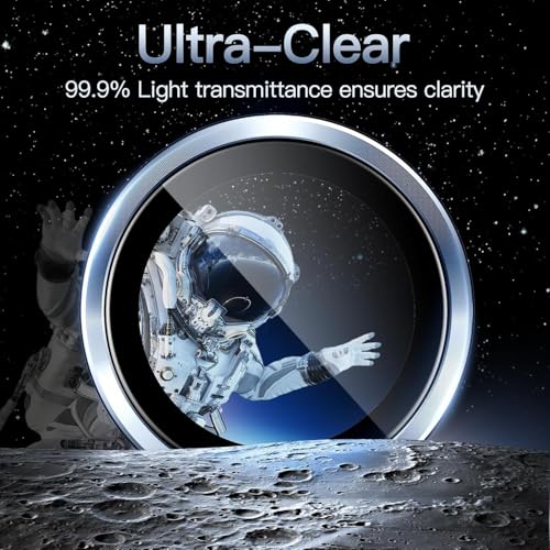 ZARALA Camera Lens Frame Glass Compatible with Samsung Galaxy S24 FE 5G Tempered Glass Aluminum Alloy Frame Individual Camera Lens Protector Cover (Samsung Galaxy S25, SERA Blue) - Image 4