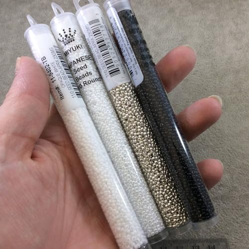 Miyuki Pearl Ceylon Miyuki Japanese round rocailles glass seed beads 11/0 Approximately 24 gram 5 inch tube - Image 4