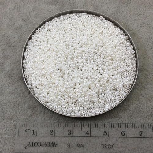 Miyuki Pearl Ceylon Miyuki Japanese round rocailles glass seed beads 11/0 Approximately 24 gram 5 inch tube - Image 2