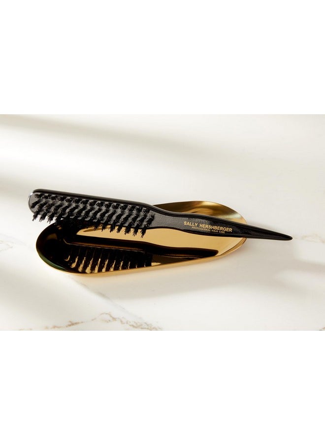 Sally Hershberger Teasing Brush Premium Salontested Teasing Backcombing Slicking And Edge Control Tool Dualended With Bristle Brush And Parting Stick For Thick Through Fine Hair 1 Pc  - Image 5