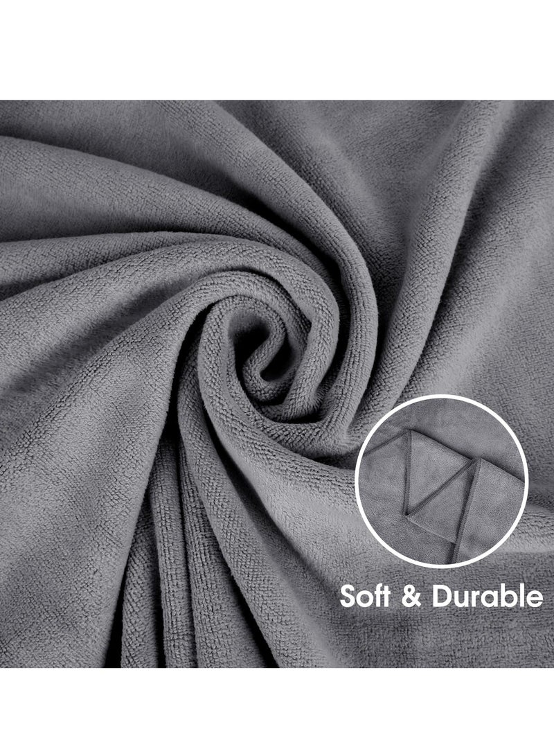 عربست منشفة حمام، مجموعة من 6 مناشف حمام من الألياف الدقيقة (30 سم × 60 سم) - منشفة كبيرة جدًا ماصة وسريعة الجفاف من الألياف الدقيقة تُستخدم كمنشفة لياقة بدنية ومنشفة رياضية ومنشفة يوجا - Image 2