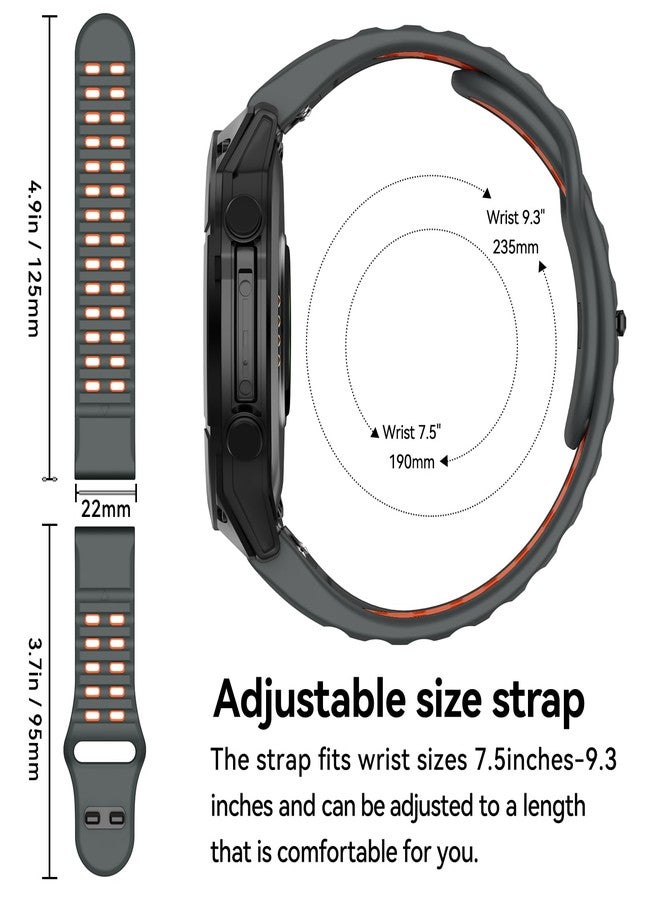 MYSNBKN 22 mm Quick Fit Bracelet for Fenix 8 47 mm/Fenix 7/Fenix 7 Pro/Fenix 6/Fenix 6 Pro/Fenix 5/EPIX/EPIX Gen2, Soft Silicone Replacement Strap for Forerunner 935/945/955/965/Approach S62, 22MM - Image 4