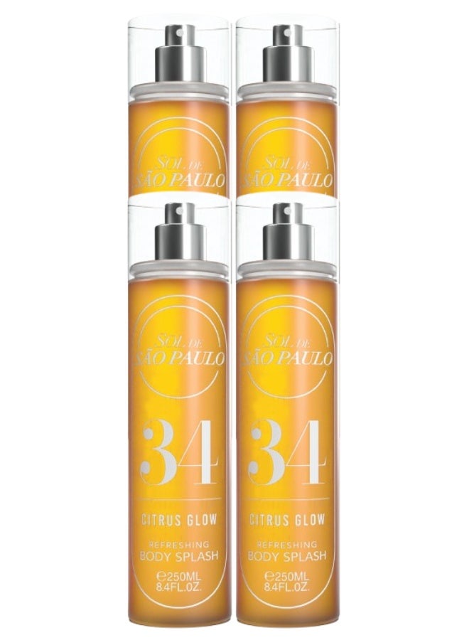 اس او ال 4 قطع معطر جسم 34 برائحة الحمضيات 250 مل - Image 1