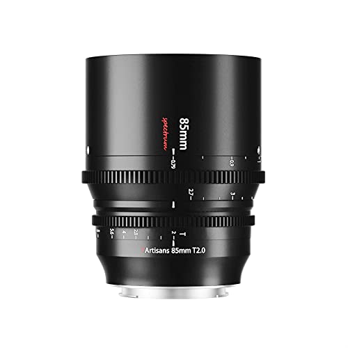 7artisans 85mm T20 Large Aperture Full Frame Cine Lens Compatible for Nikon ZMount Manual Focus Low Distortion Cinema Lens Mirrorless Cameras for Nikon Z5 Z6 Z7 Z9 Z50 Z6II Z7II ZFC Black - Image 1