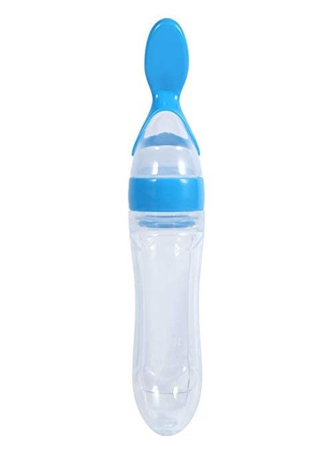 CALIST Baby Food Dispensing Spoon: Squeeze Feeder Dispenser for Baby - Self Feeding Bottle Spoon (Multicolor,Pack of 1) - Image 1