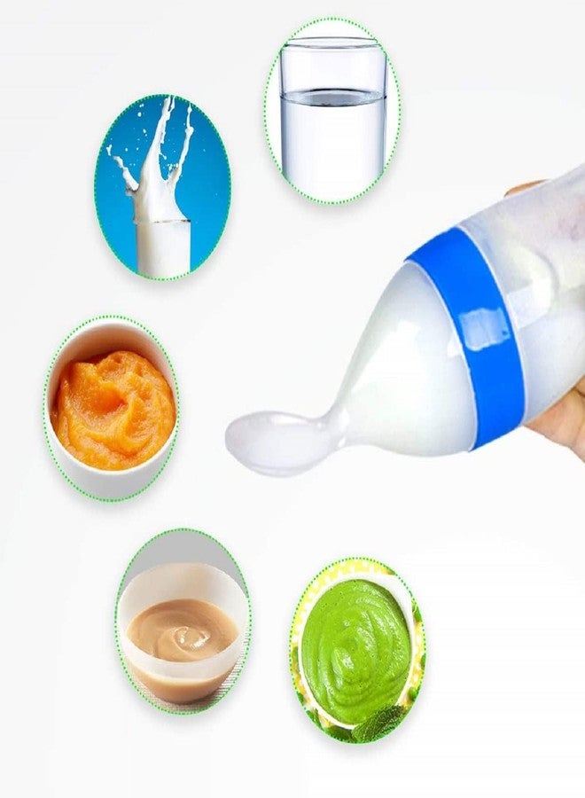 CALIST Baby Food Dispensing Spoon: Squeeze Feeder Dispenser for Baby - Self Feeding Bottle Spoon (Multicolor,Pack of 1) - Image 4
