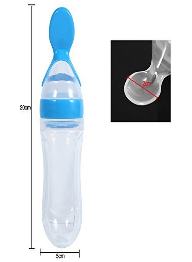 CALIST Baby Food Dispensing Spoon: Squeeze Feeder Dispenser for Baby - Self Feeding Bottle Spoon (Multicolor,Pack of 1) - Image 2