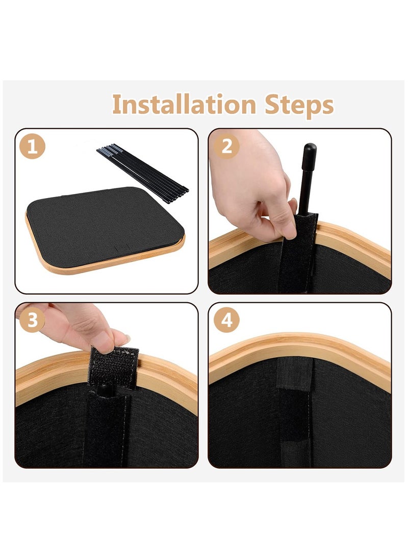 Arabest Laundry Basket, Laundry Hamper with Lid and Removable Laundry Bags, Laundry Bin for Bathroom, Bedroom(Black) - Image 5