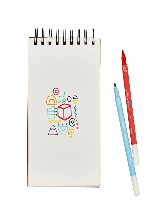 أولي أقلام تلوين مائية كلاسيكية من OOLY Marvelous [مجموعة من 12] - تمسح من السبورة البيضاء والنوافذ والمرايا - للأطفال، لوازم مدرسية، مشاريع فنية، قلم تلوين للأطفال [مجموعة رائعة من 12] - Image 2