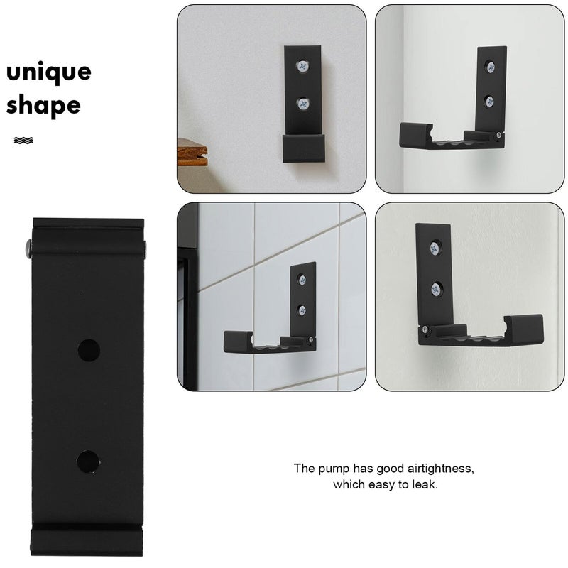 Heavy Duty Folding Wall Mounted Coat Hooks Aluminum Black Rotary For Entryway Bathroom - Image 4