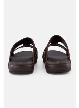 Algspar Men 2 Strap Slip On Arabic Sandals, Brown  - Image 3