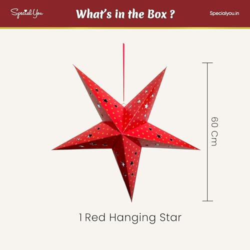 SpecialYou.in Special You Christmas Decorations Items for Home Decor with Star Hanging Decoration Items, Christmas Home Decor Items, Xmas Decoration Items for Home- Pack of 1 - Image 3