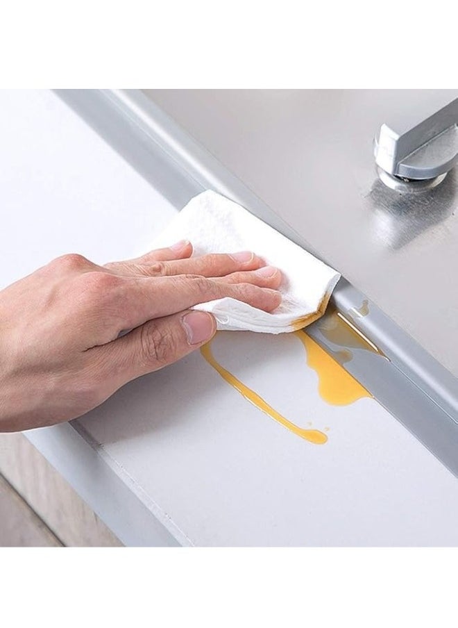 FALMER Self Adhesive Bathroom Corner Crack Sealing Tape Waterproof Kitchen Sink Bathtub Floor Sealer (Length: 3m - Grey)  - Image 4