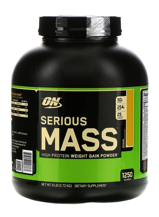 Optimum Nutrition Serious Mass High Protein - Banana - 2.72 Kg - Image 1