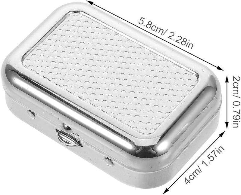 Portable Stainless Steel Ashtray With Lid Windproof Pocket Cigarette Ash Tray For Outdoor Car Travel - Image 3
