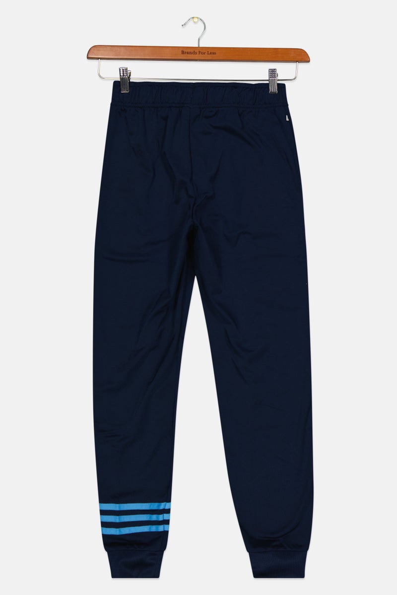 adidas Originals Kids Boy Sportwear Fit Drawstring Track Pants, Navy  - Image 2