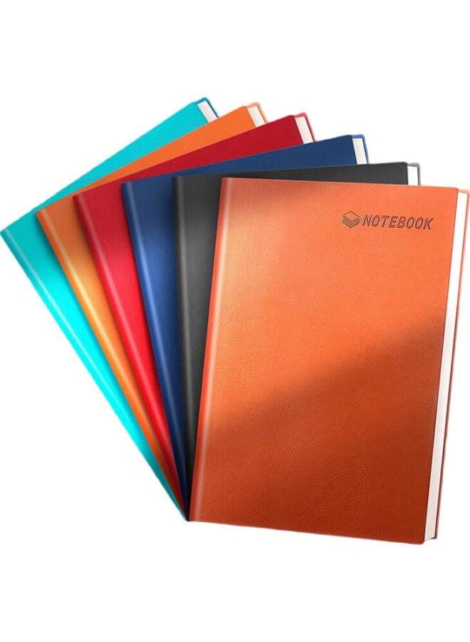 Longe Langjie A4 Notebook, Large Size, Thick Paper, Soft Cover, Customizable, For Notes, Meetings, And Record Keeping, Black - Image 1