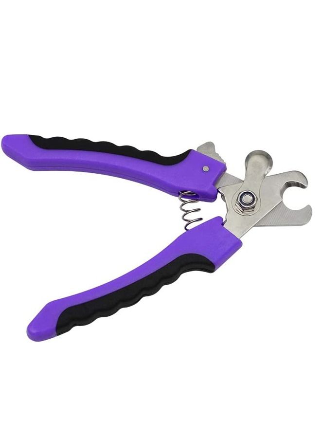 Dog Nail Scissors, Pet Nail Clipper Scissors Set, Stainless Steel Material, With Non-Slip Handle, Nail Guards Prevent Over Cutting, Suitable For Cat, Dog, Rabbit and Guinea Pig Grooming Suppl - Image 4