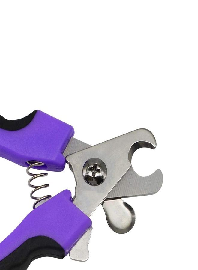 Dog Nail Scissors, Pet Nail Clipper Scissors Set, Stainless Steel Material, With Non-Slip Handle, Nail Guards Prevent Over Cutting, Suitable For Cat, Dog, Rabbit and Guinea Pig Grooming Suppl - Image 3